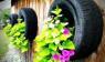 DIY ยางรถยนต์เก่า