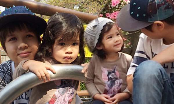 ภาพน่ารัก! น้องอีตั้น ลูกหมิว ดูแลน้องนาวา ลูกอ้อม